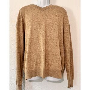 Turnbury Cashmere Blend Camel Sweater, L